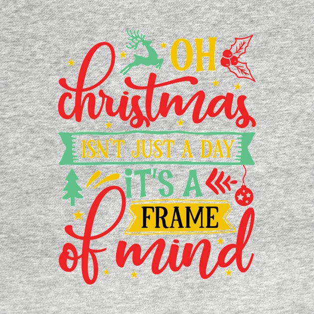 Oh Christmas isn't Just a day it's a frame of mind Xmas by Novelty-art